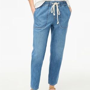 JCrew Factory Denim Drawstring Pants Size 31 NWT